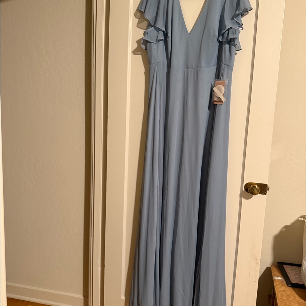 Birdy Grey Hannah dress in Dusty Blue - Picture 2 of 7